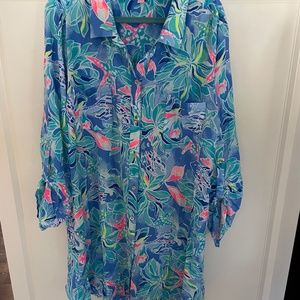 Lilly Pulitzer Natalie Shirtdress Coverup